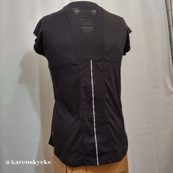 CHAMPION Sz Small Black Short Sleeve Workout Shirt - Picture 3 of 8